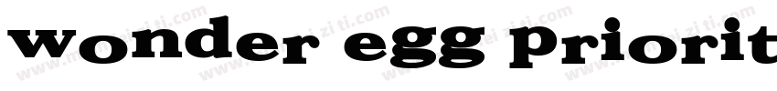 WONDER EGG PRIORITY字体转换